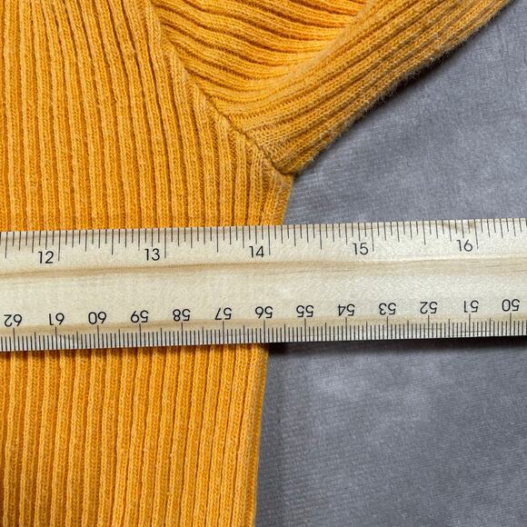 Vintage Women’s Styles To Go Orange Long Sleeve Blouse - Picture 4 of 5